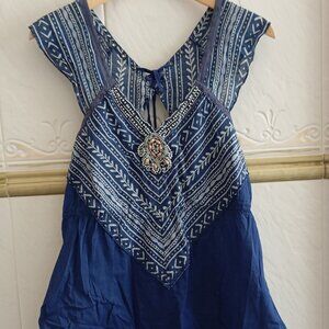 Free people blue blouse like new S
